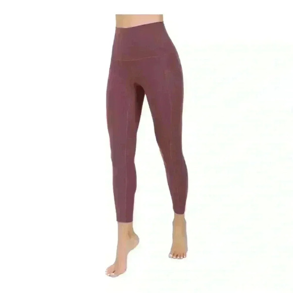Women’s Yogalicious High Waist Side Pocket 7/8 Ankle Legging-NWT - Picture 2 of 8